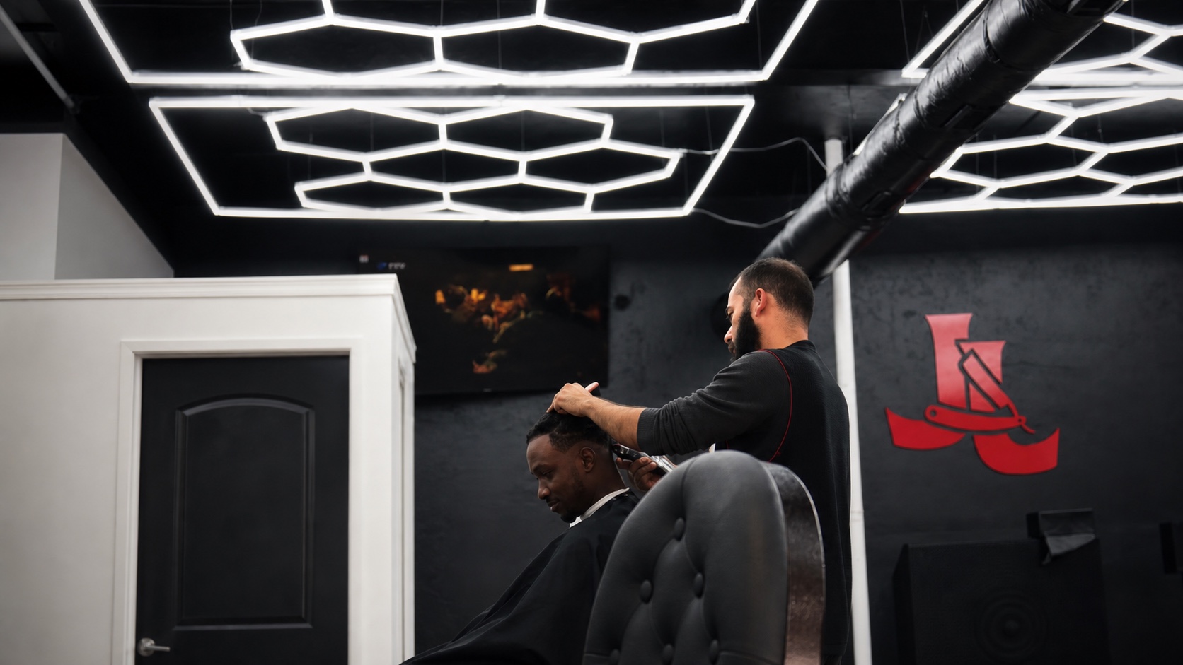 Inside JJ Barbershop
